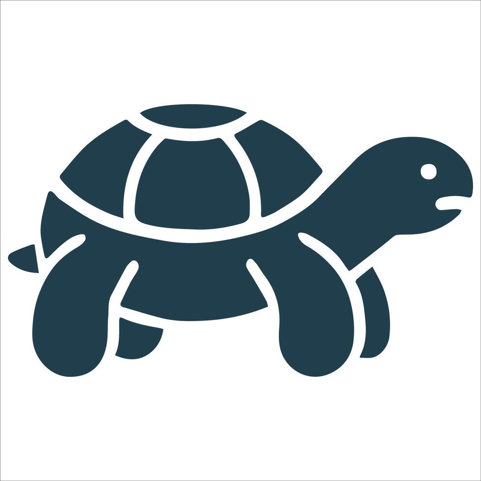 Majestic Turtle Silhouette Illustration vector
