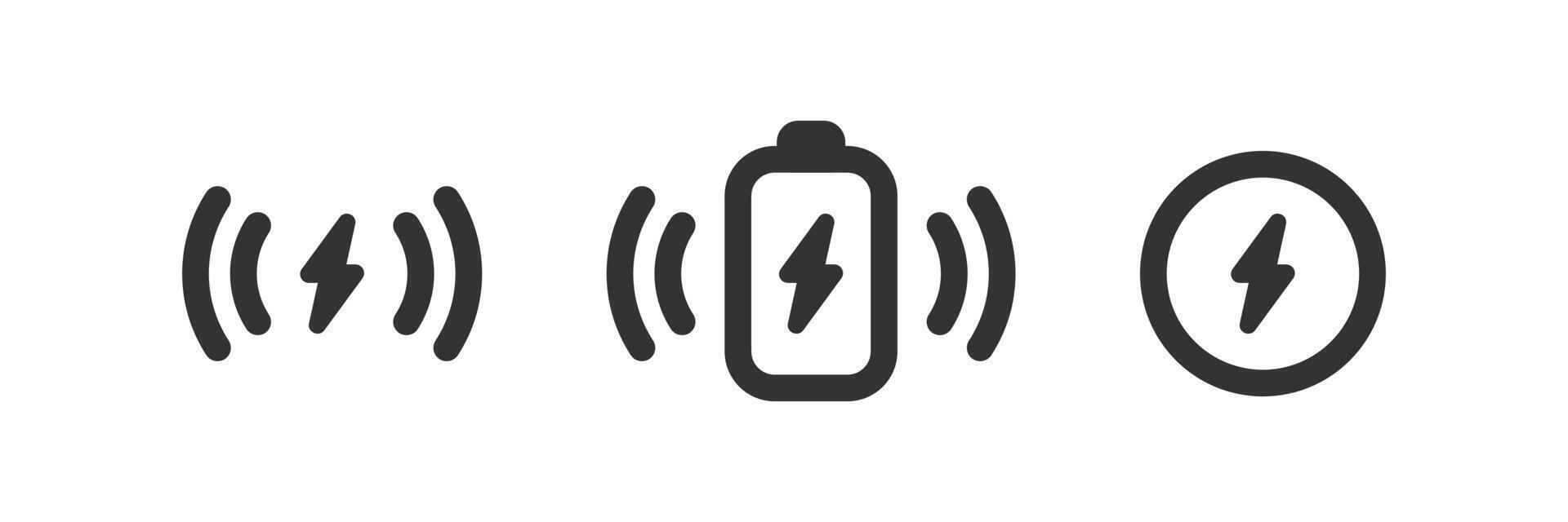Energy charge icon. Electric power battery. Fast charge. Flash sign. vector