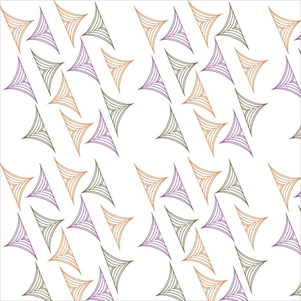 colorful geometric style trigonal pattern vector
