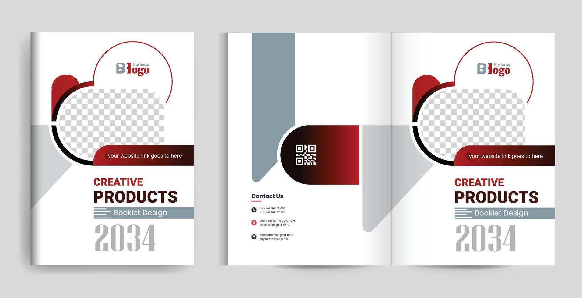 Modern brochure design template vector