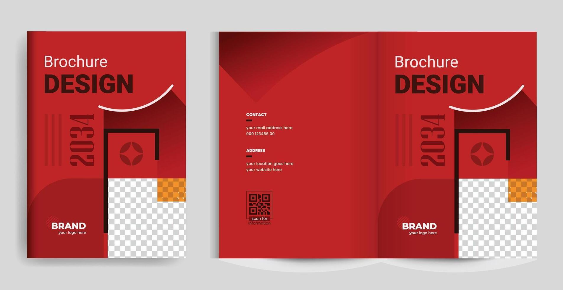 Creative brochure design template vector