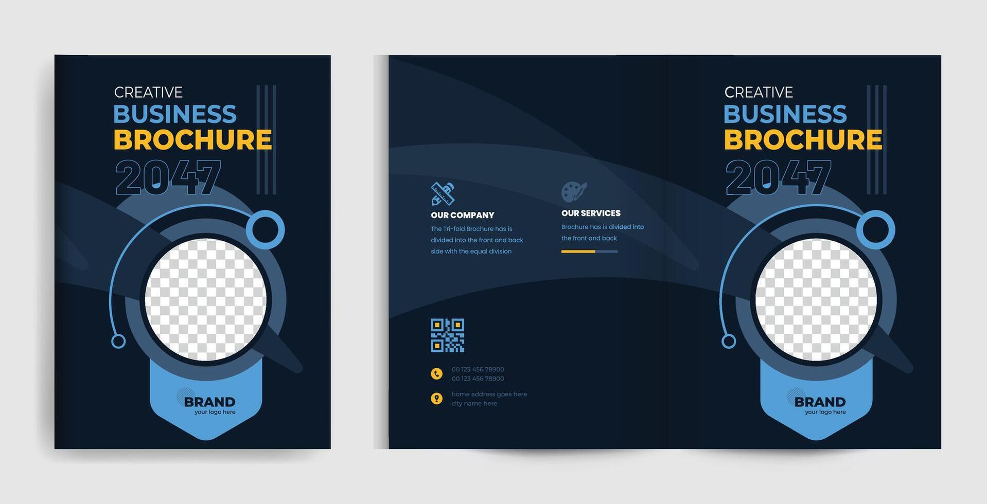 Pages Brochure design template vector