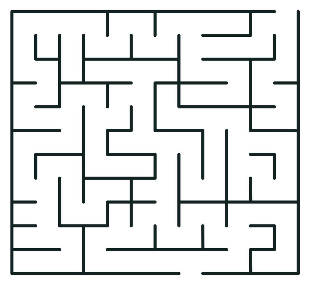 Maze. Find the way and the right solution for success. V vector