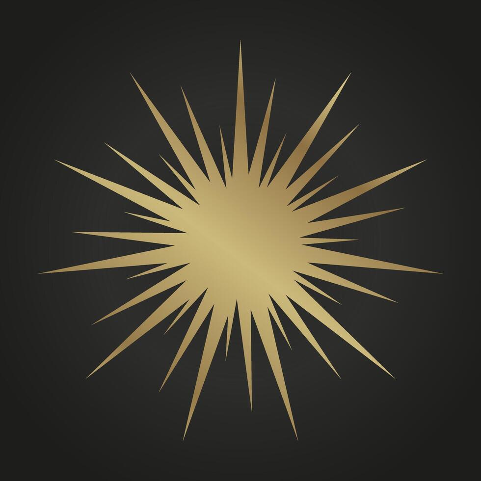 A Luxury of 11 angles stars on dark background and Premium star button, option, chart and process button design. and four premium dark level with gold color buttons vector