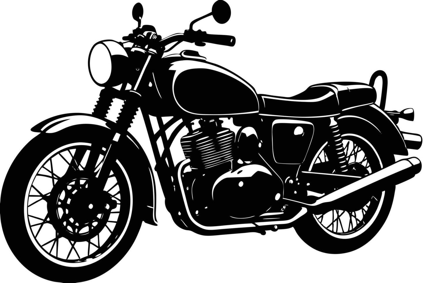 Stunning Royal Enfield Silhouette Inspiration vector