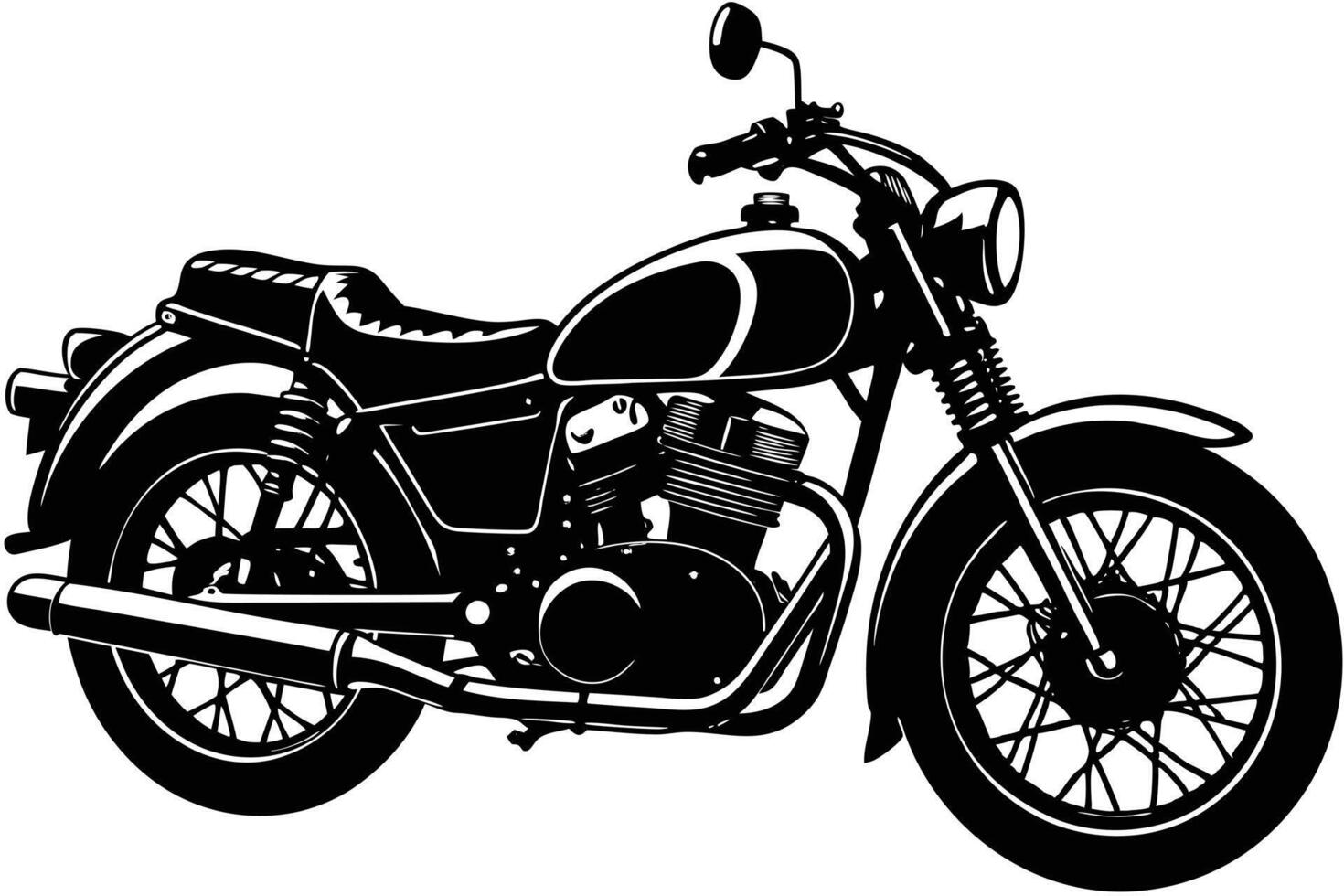 Unique Royal Enfield Silhouette Graphics vector