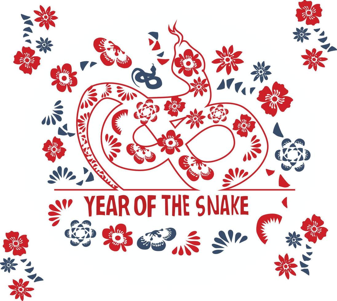 Year Of The Snake Snake vector
