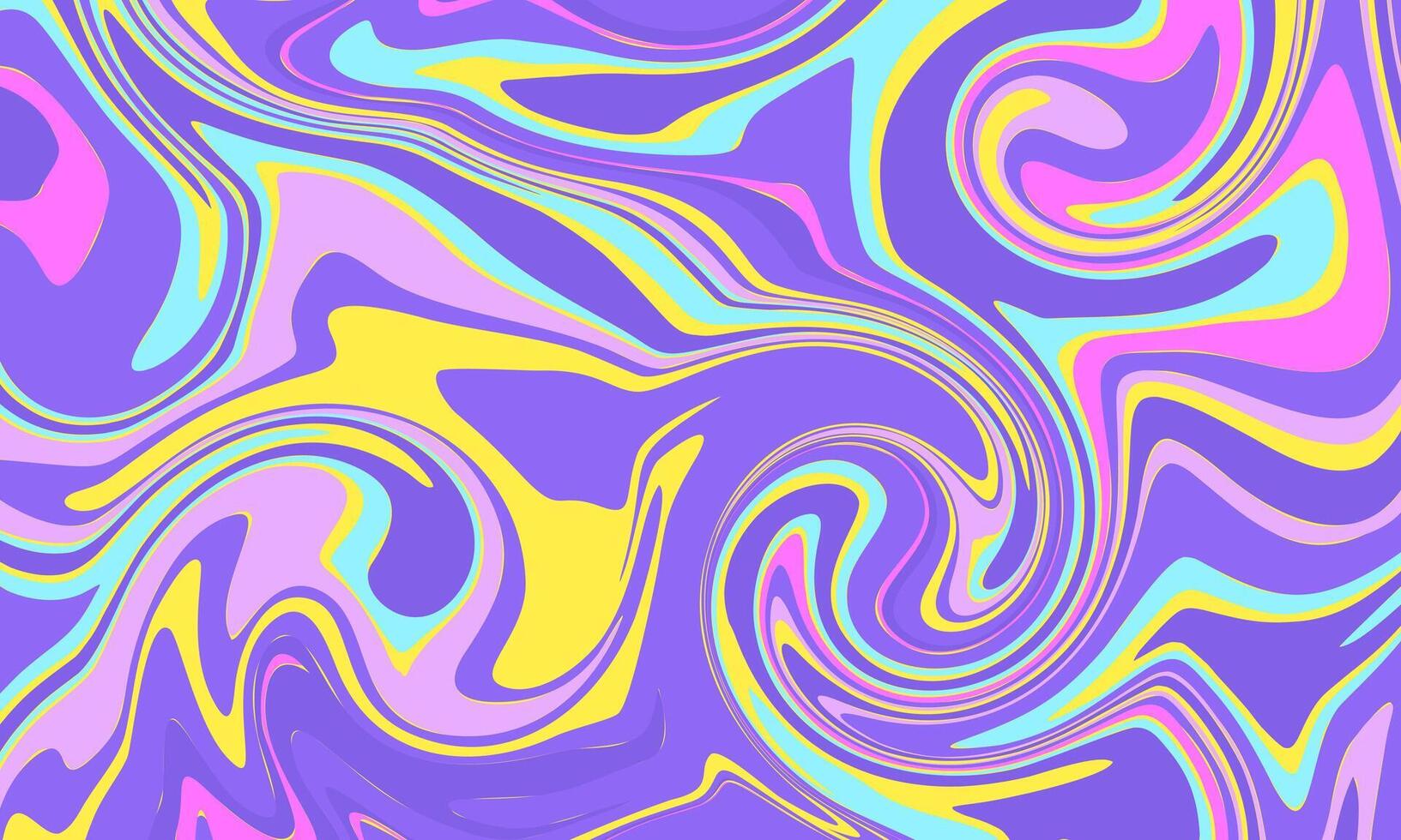 a purple, yellow and blue abstract background with swirls. Abstract Liquid Texture for Background or Wallpaper vector