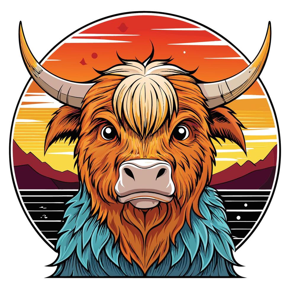 Unique Bison Head Mascot Ideas vector