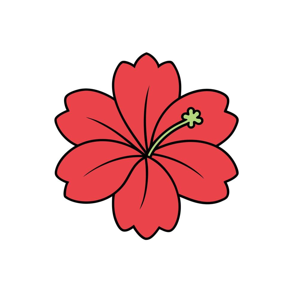Elegant Hibiscus Floral Art Ideas vector