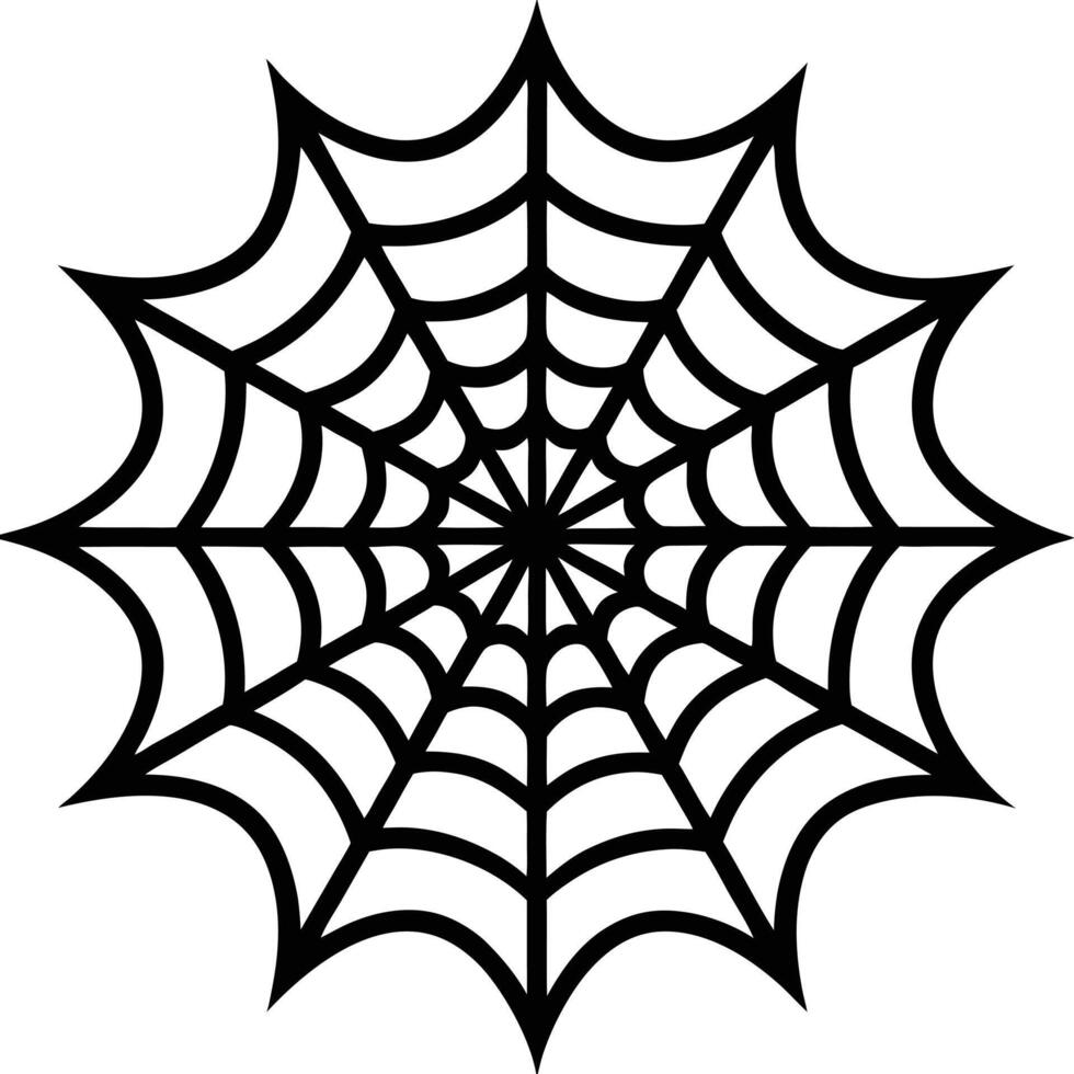 Unique Spider Web Silhouette Ideas vector