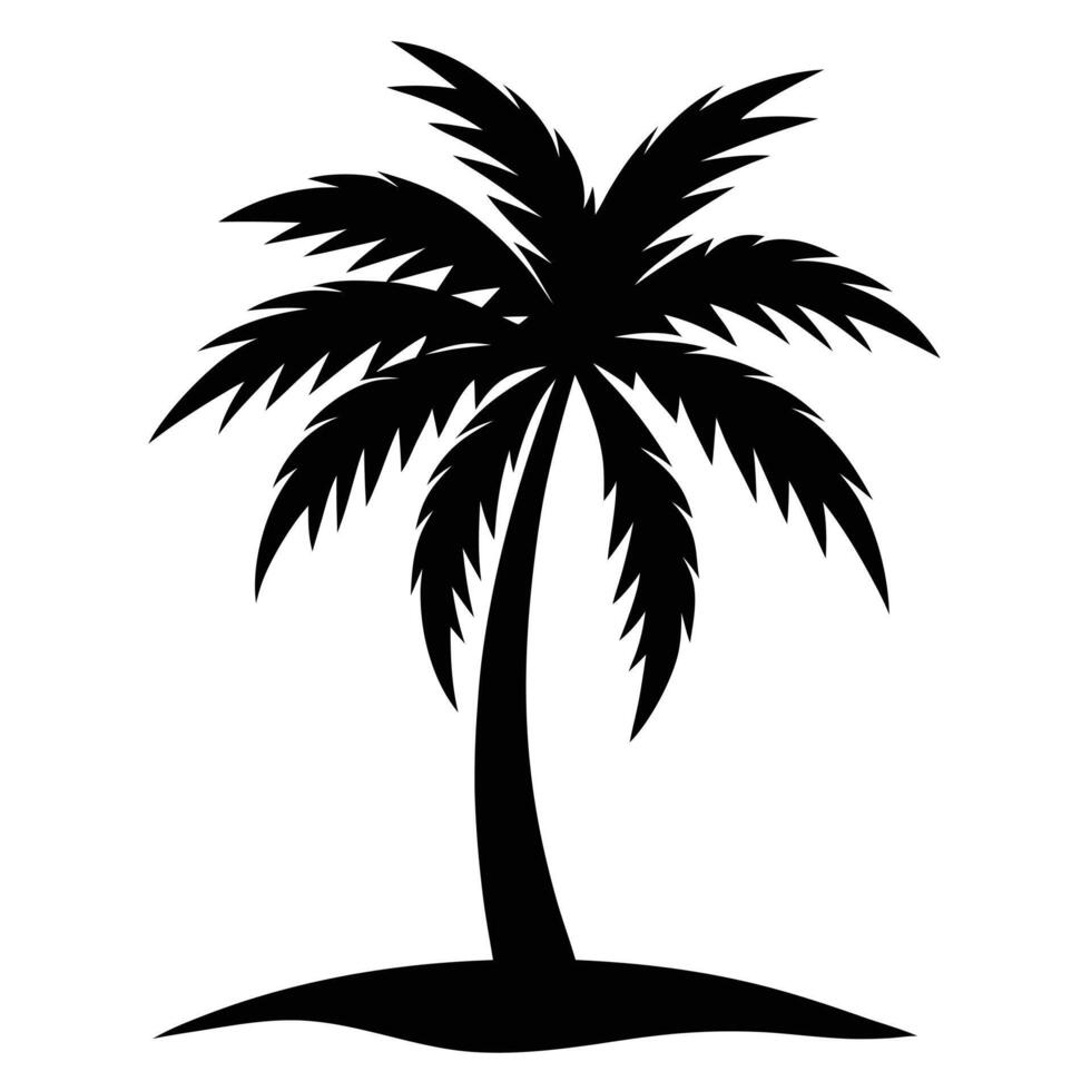 Unique Palm Tree Silhouette Ideas vector