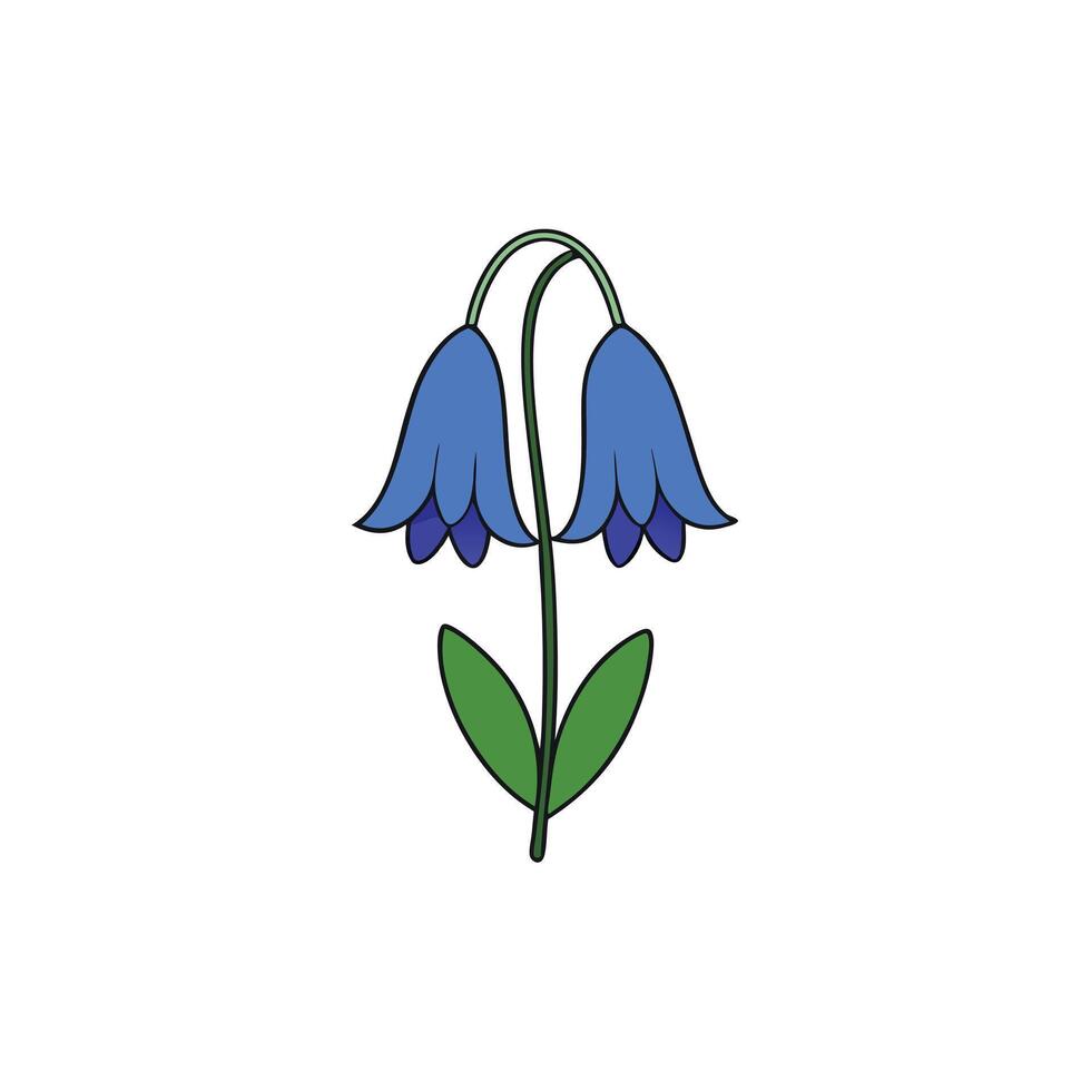 Creative Bluebell Floral Art Ideas vector