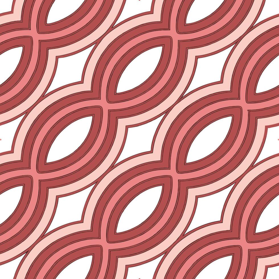 Abstract Red Geometric Pattern Seamless Design Background Texture vector