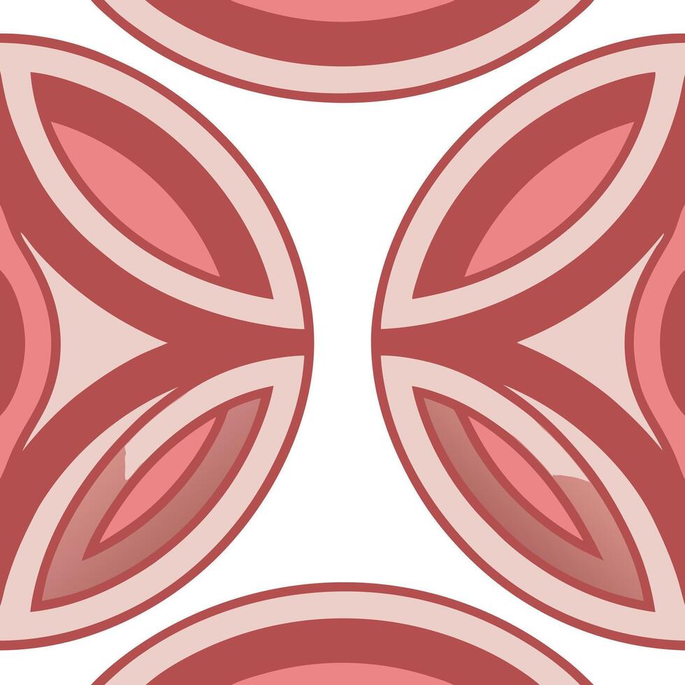 Abstract Geometric Pink Red Circular Pattern Design Texture Background vector