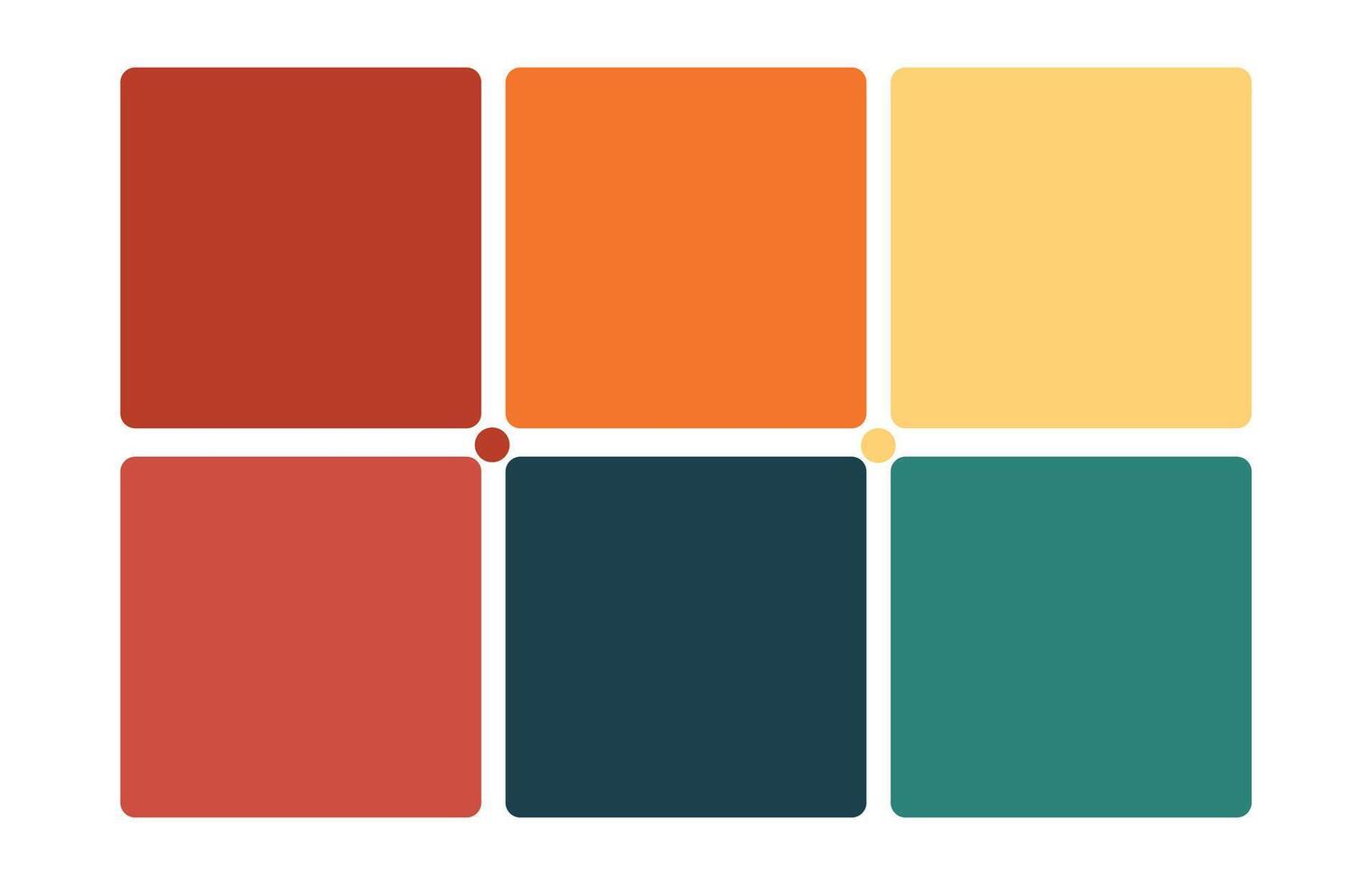 Color harmony Table color shades illustration EPS 10 vector