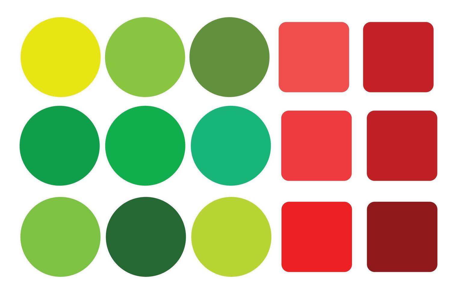 Color palette. Table color shades vector