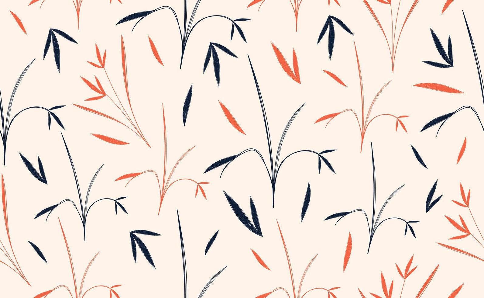 Japan landscape. Japanese background with asian elements, simple texture. Chinese seamless pattern in doodle style. Minimalist abstract illustration. vector