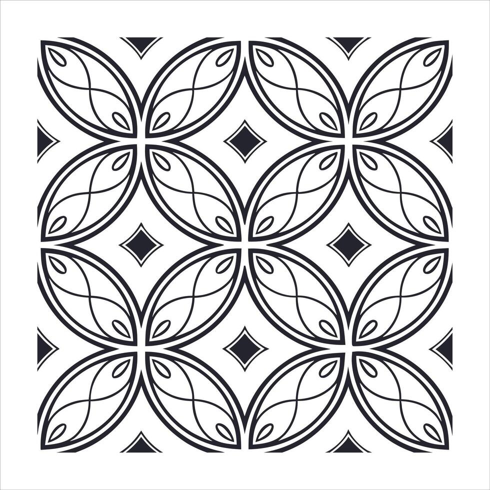 Elegant geometric ornament decorative set. vector
