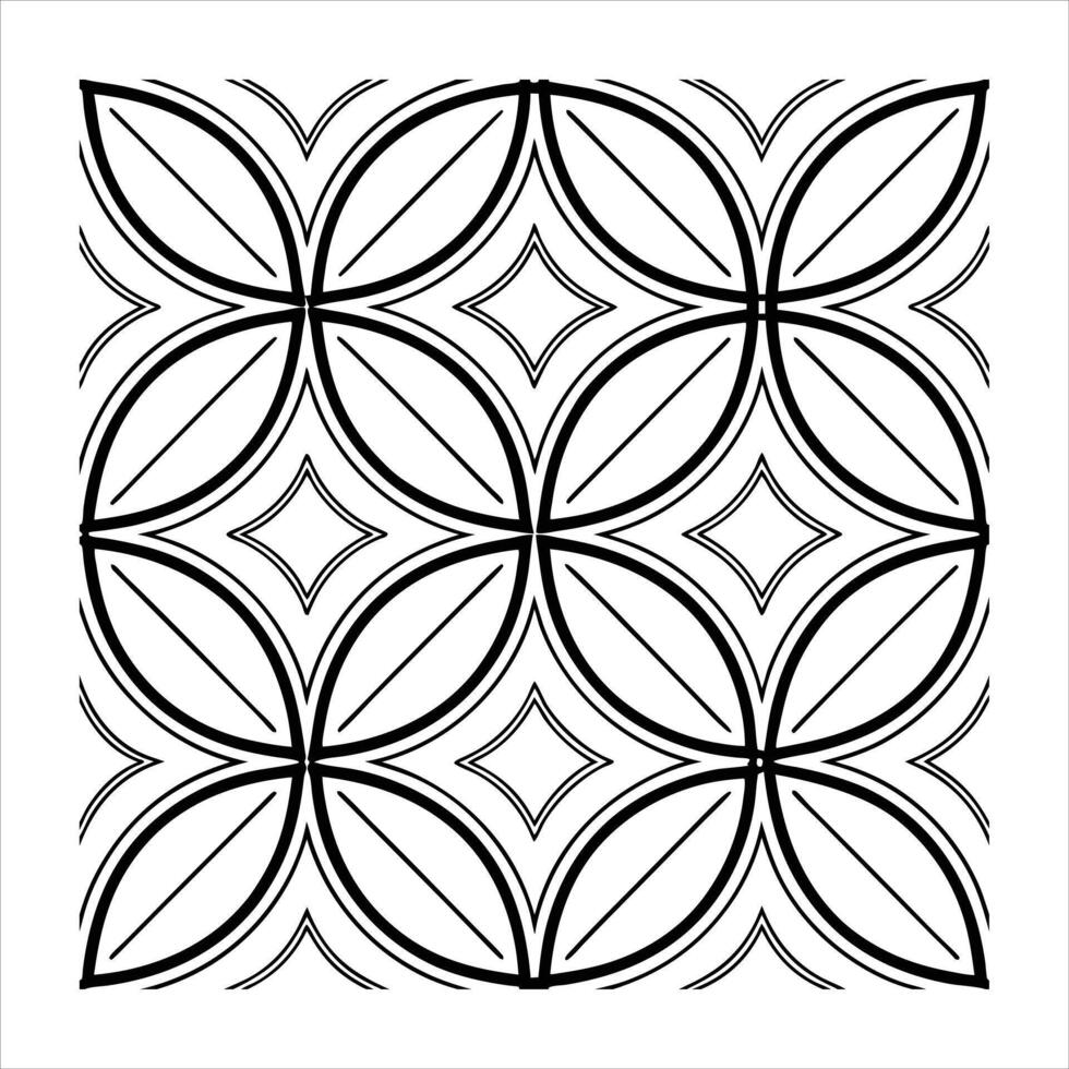 Beautiful geometric ornament decorative set. vector