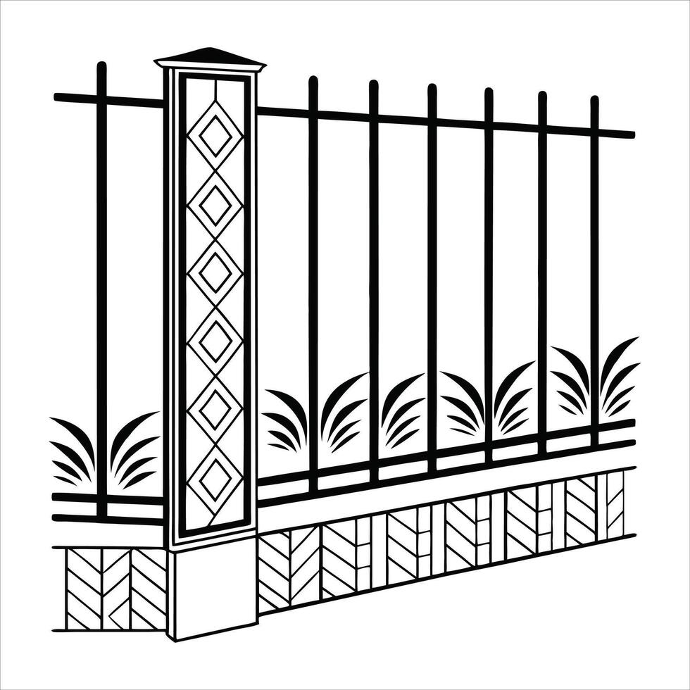 black and white art deco seamless vintage pattern vector