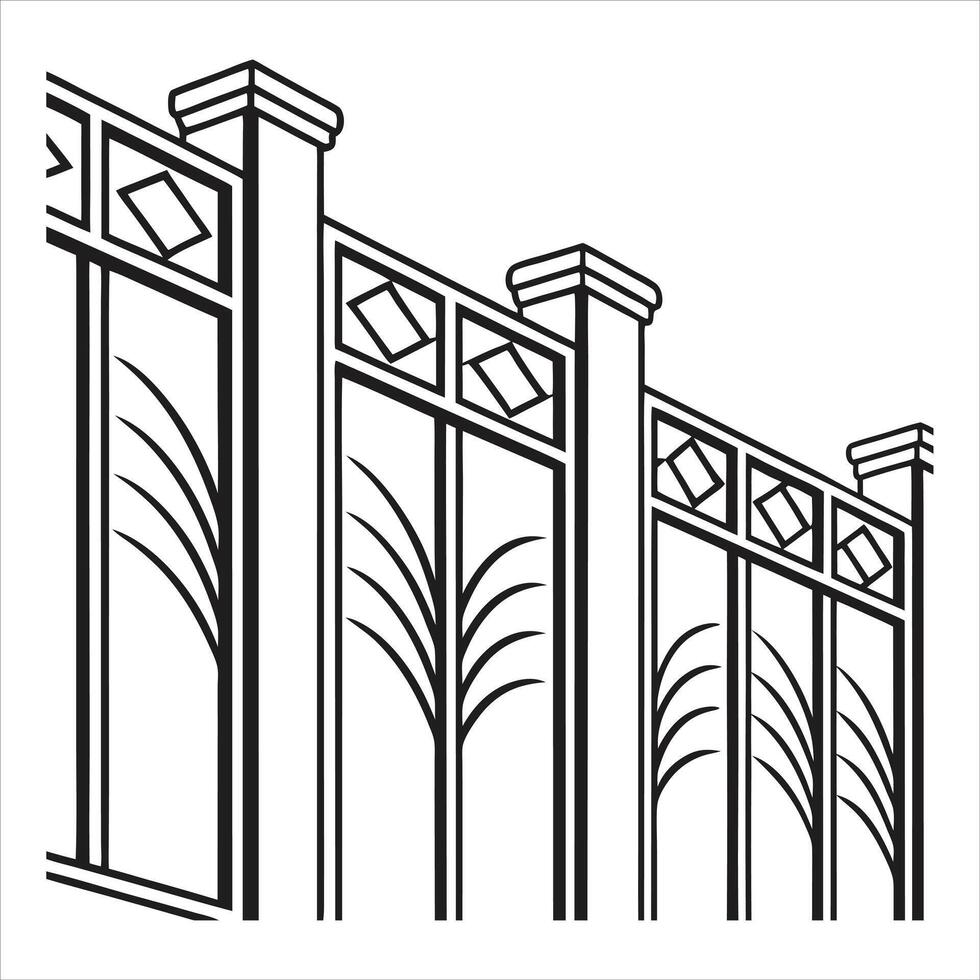 black and white digital art deco seamless luxury pattern vector