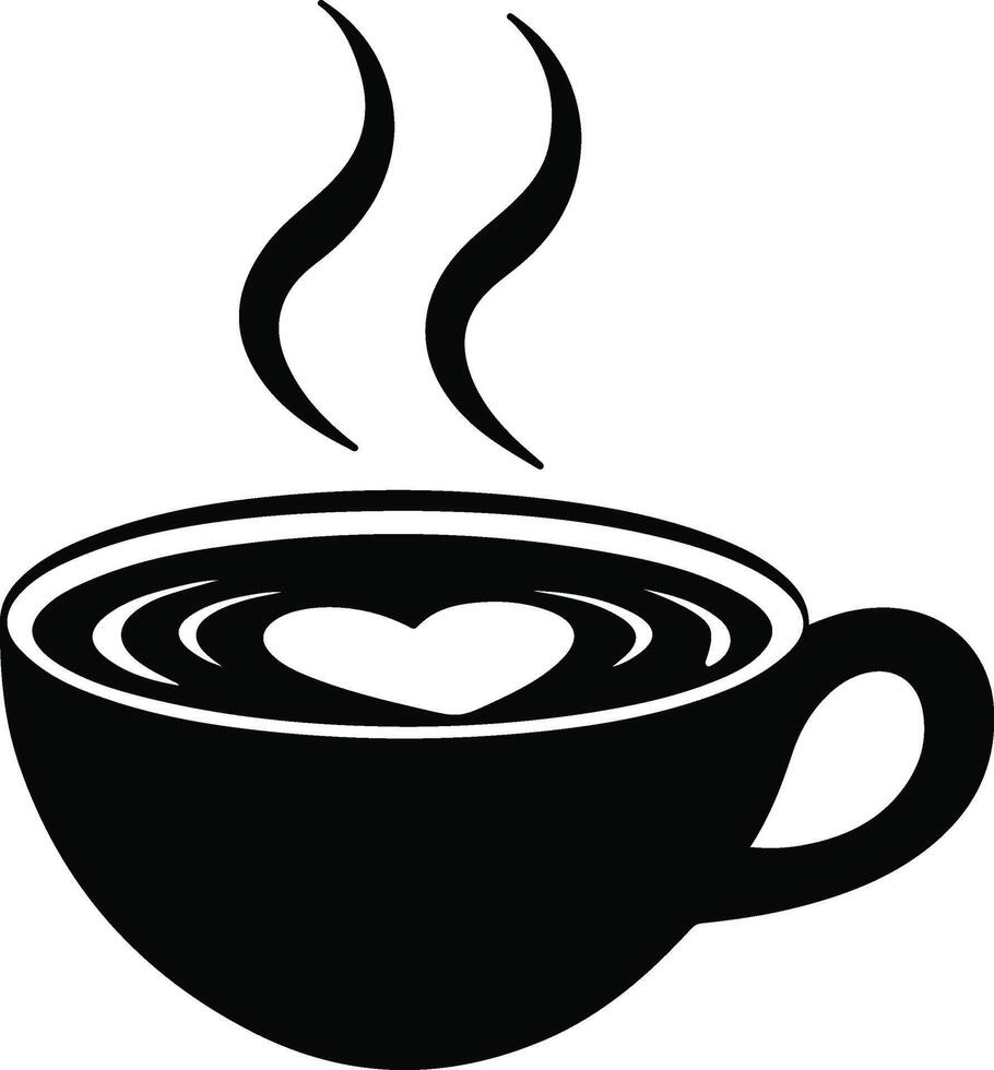 Coffee Cup Silhouette Design vector