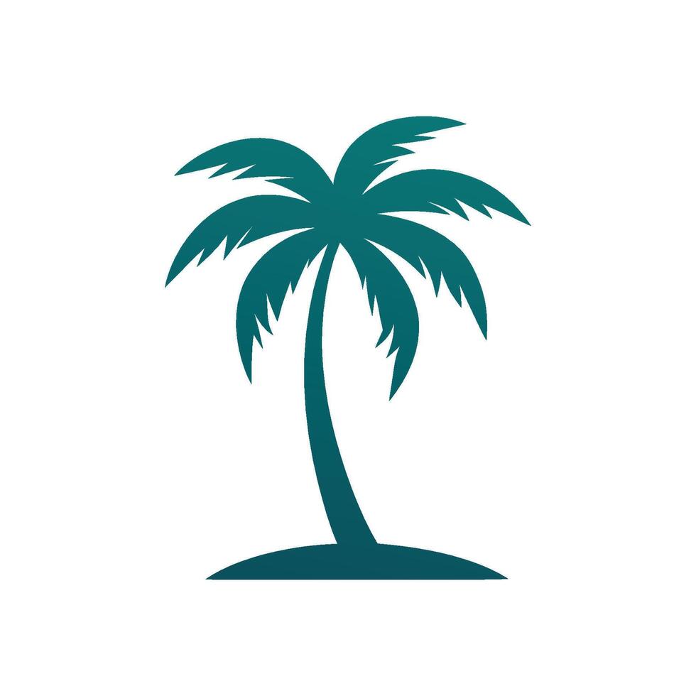 Palm tree icon vector