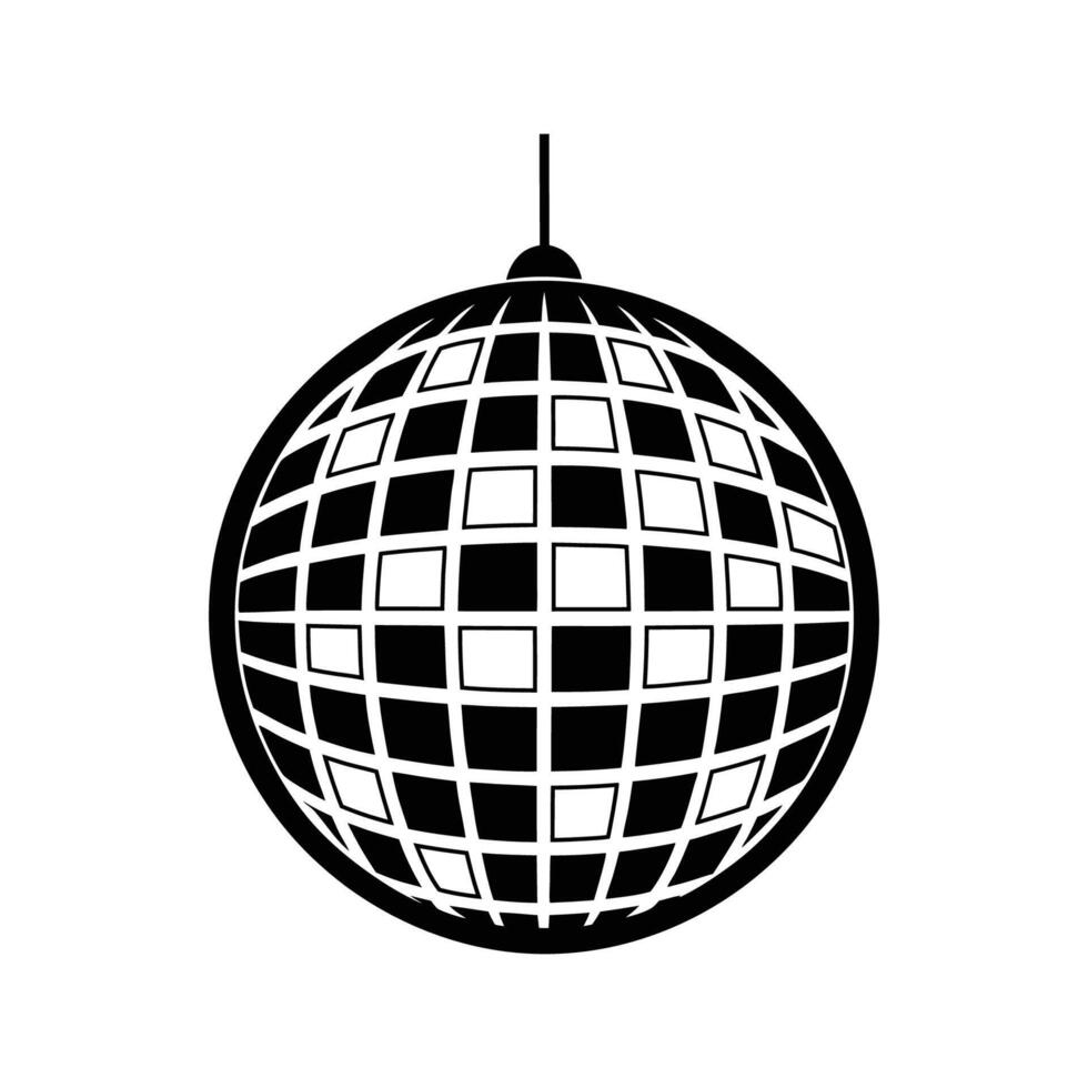 Disco ball illustration vector
