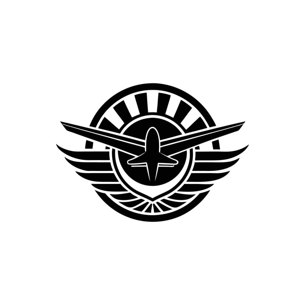 Airplane logo design vector