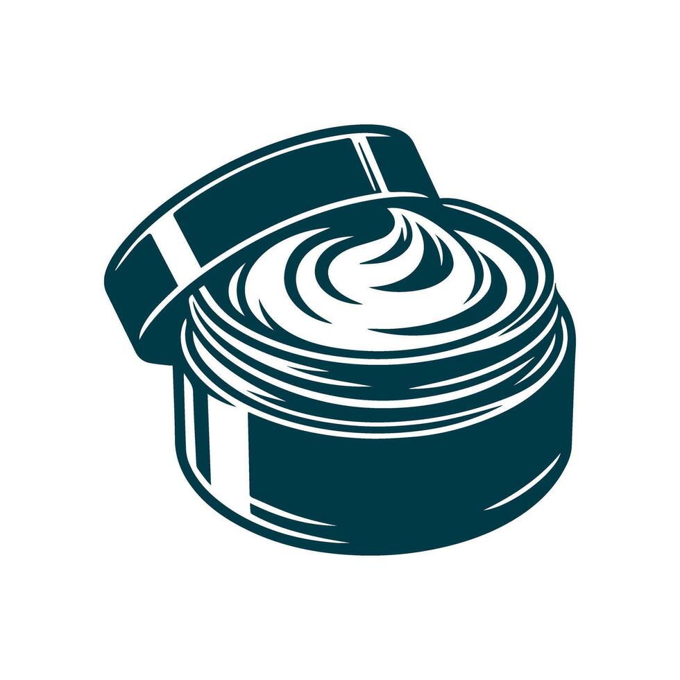 Cream cosmetic box icon design illustration vector