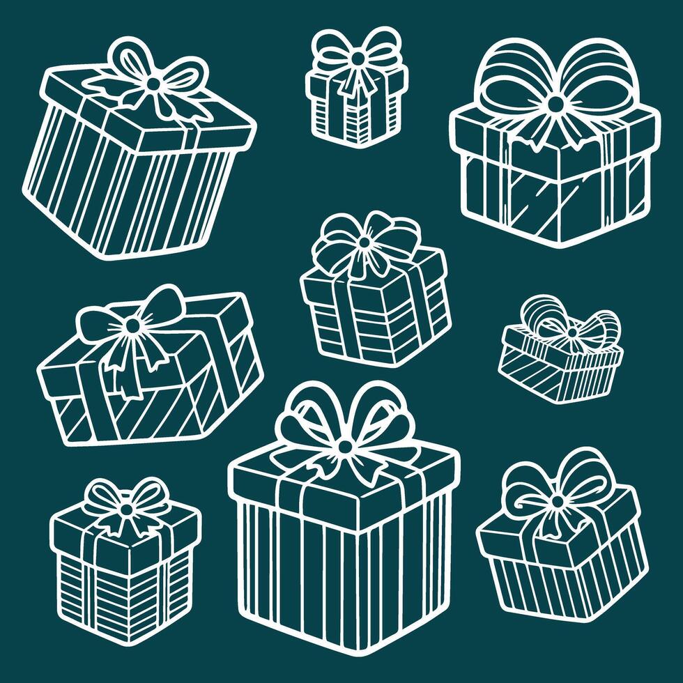 Seamless gift boxes pattern design illustration 54992539 Vector Art at ...