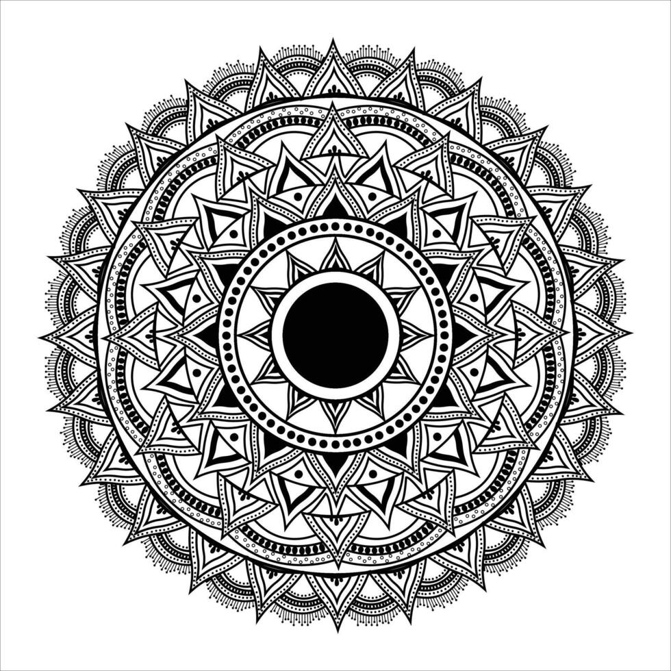 ilustración mandala diseño modelo vector