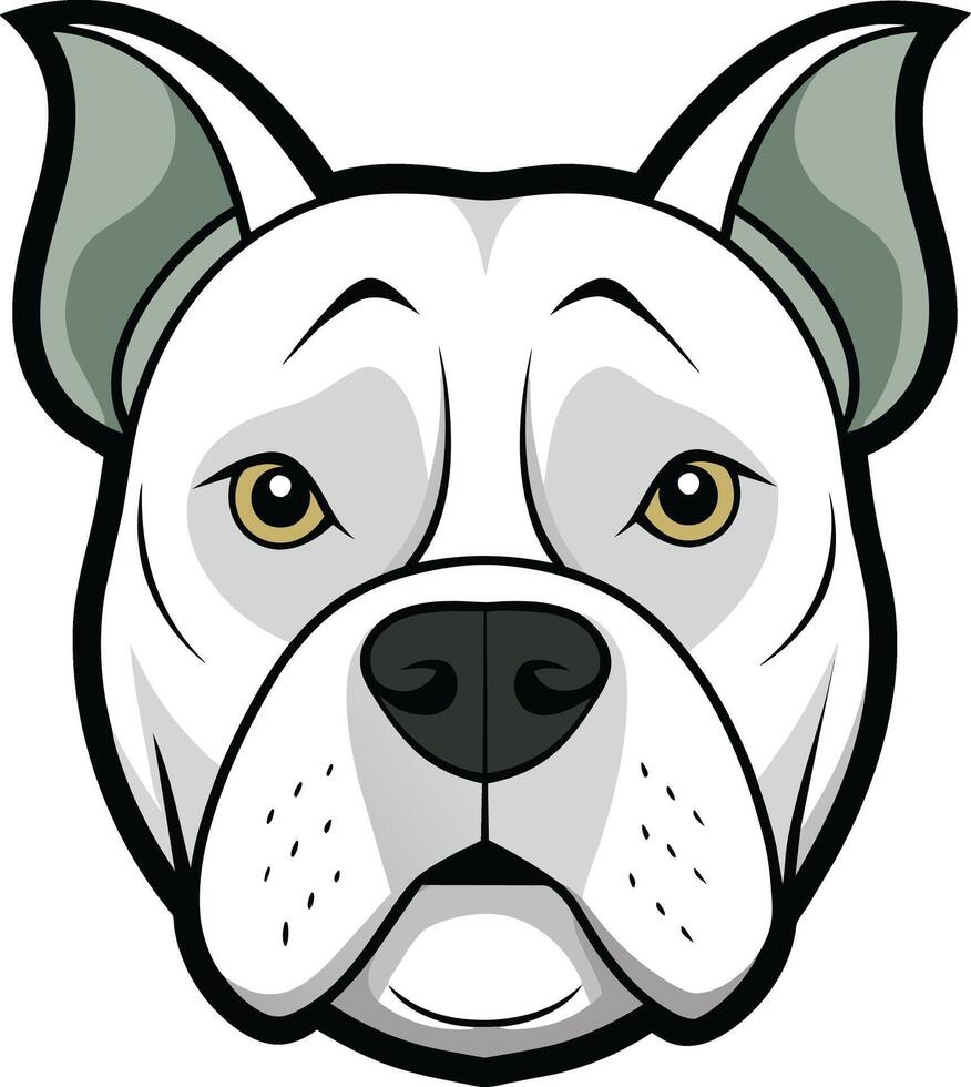 American Bulldog 3D Image Dynamic Logo Icon Clipart Isolated vector