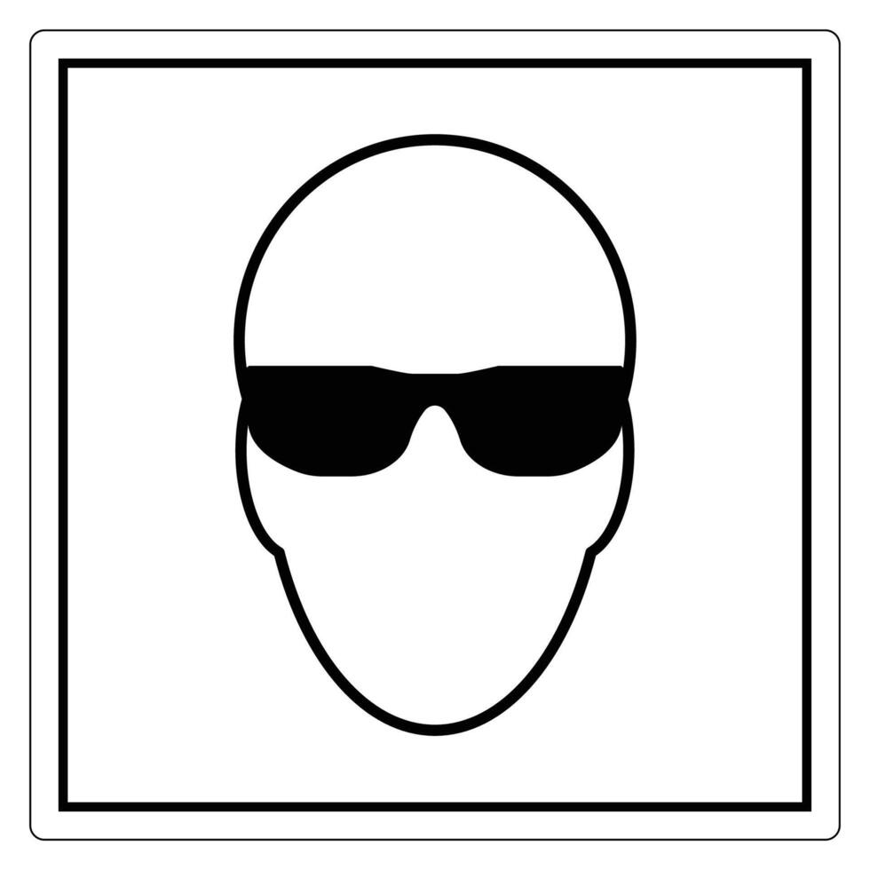 Minimalist Icon of Head with Sunglasses in Black and White Design for Stylish Graphics and Illustrations vector