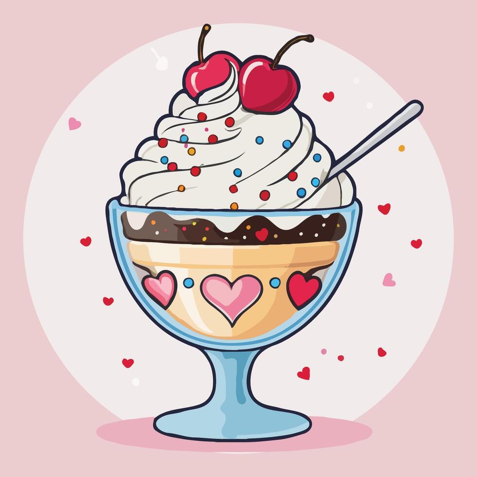 Illustration Sweet Dessert vector