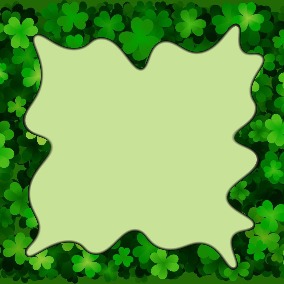 greeting happy st patricks day banner frame background vector