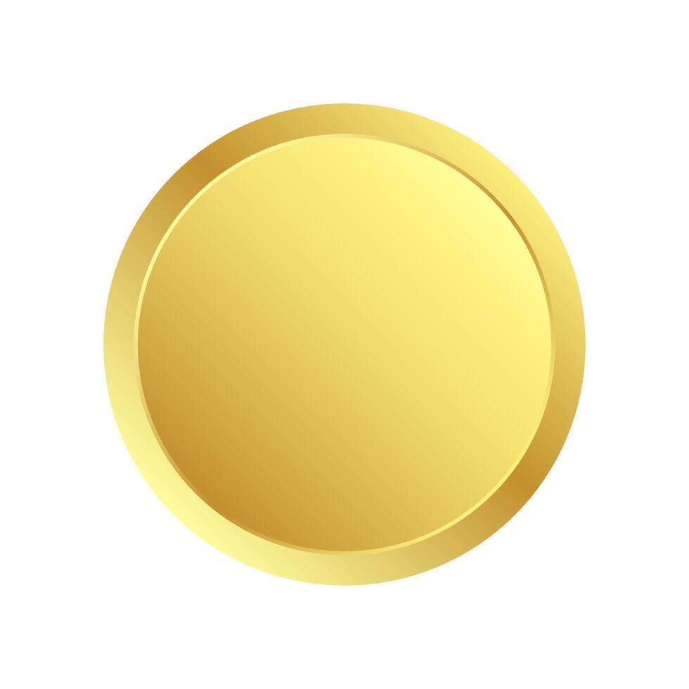 gold coin assets precious metals symbol of safe investment value financial stability and security. wealth icon design illustration vector