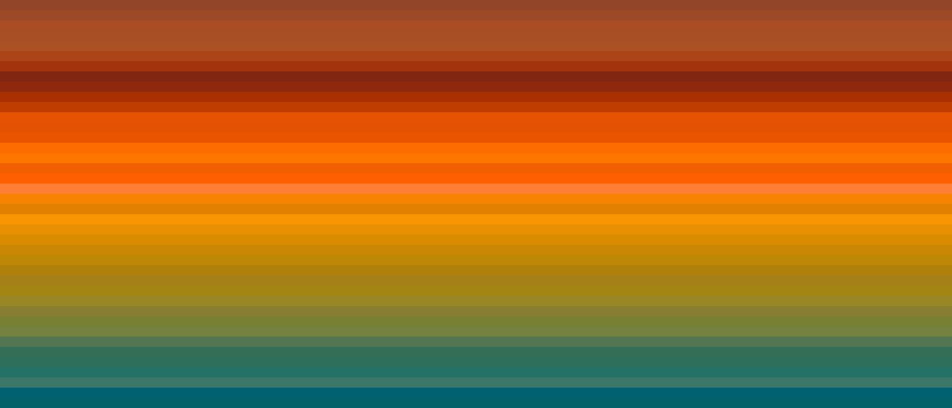 pattern of horizontal stripes in a gradient of hues transitioning from warm oranges to cool teal vector