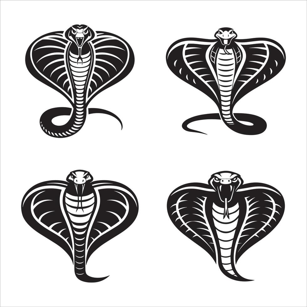 Bold Cobra Hood Design vector