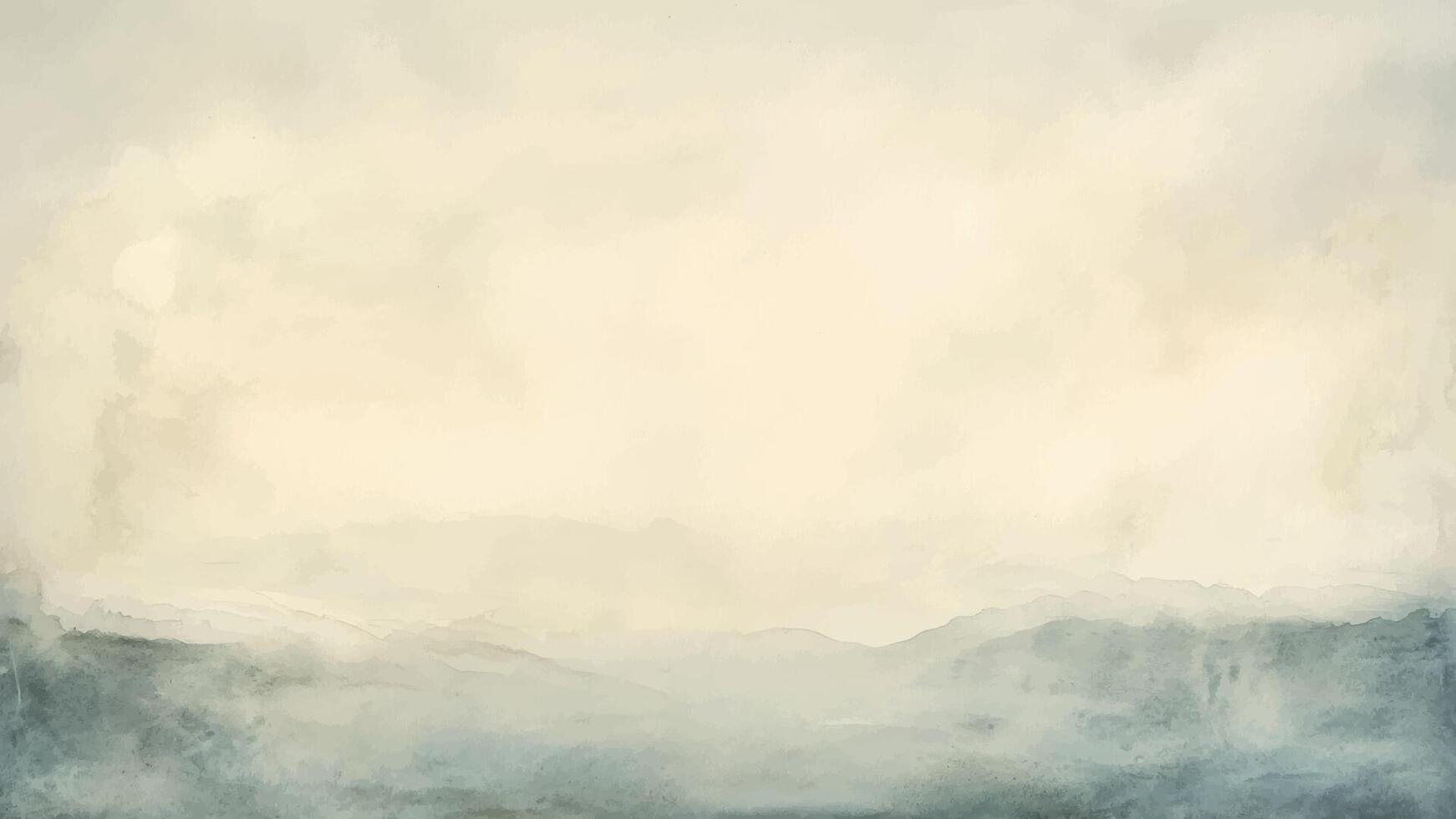 Abstract Watercolor Background Hand-Drawn Illustration, Olive Brown Pastel Colors. vector
