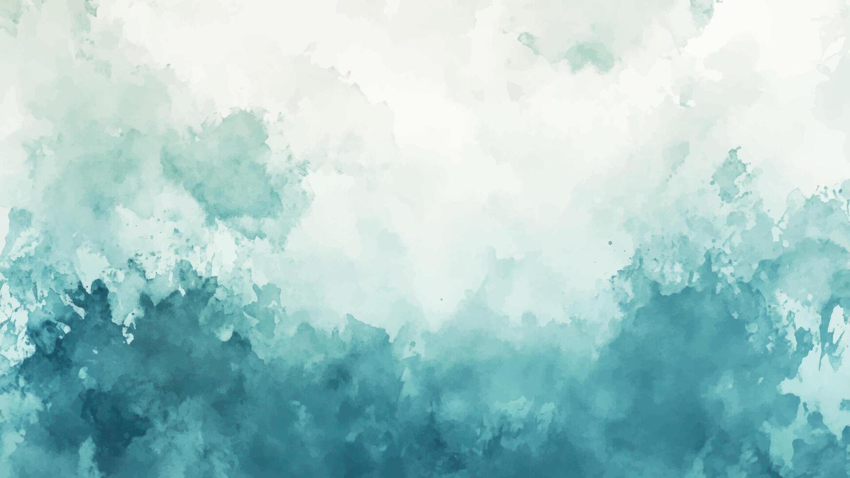 Abstract Watercolor Background Hand-Drawn Illustration, White Blue Pastel Colors. vector