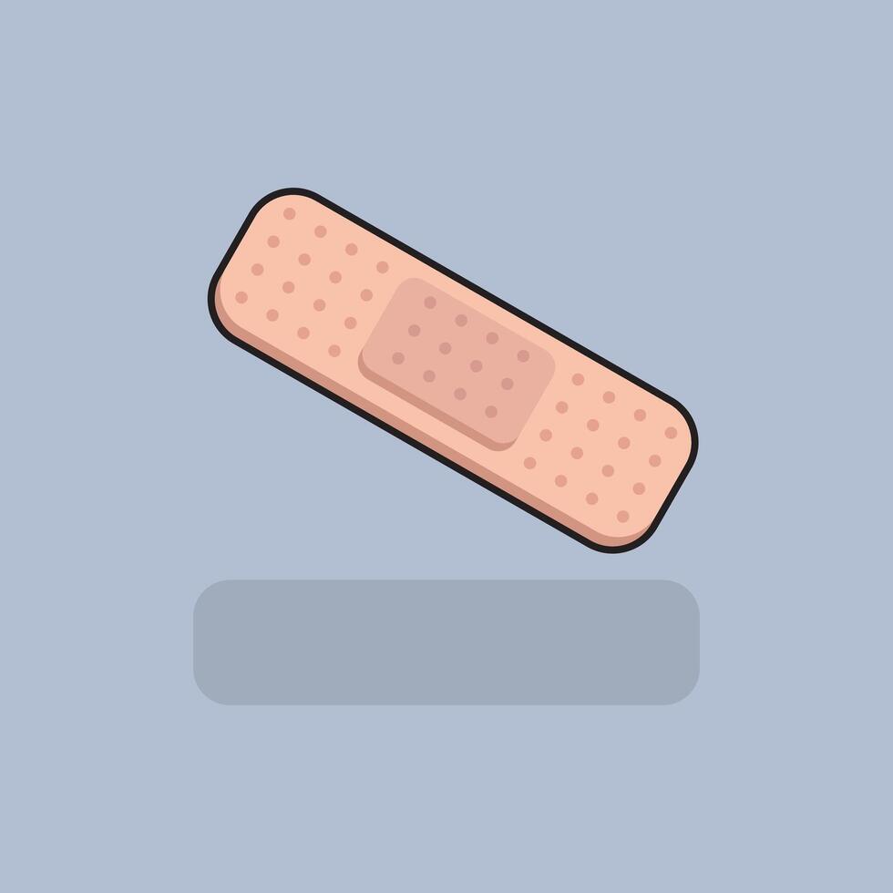 Medical Bandage. Medical Bandage Patch Cartoon design illustration and icon for website, digital and print vector