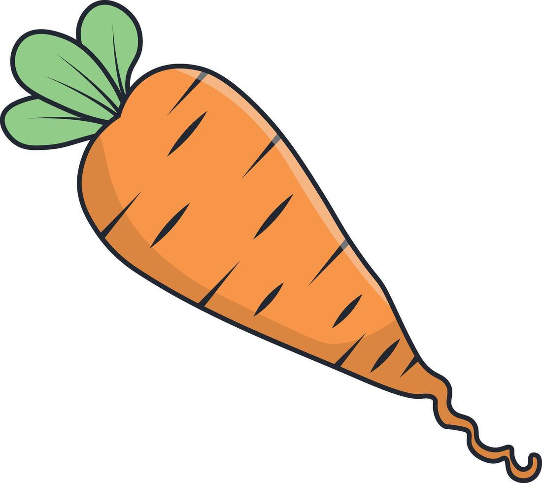 Carrot Illustration for Nowruz Day Celebrate vector