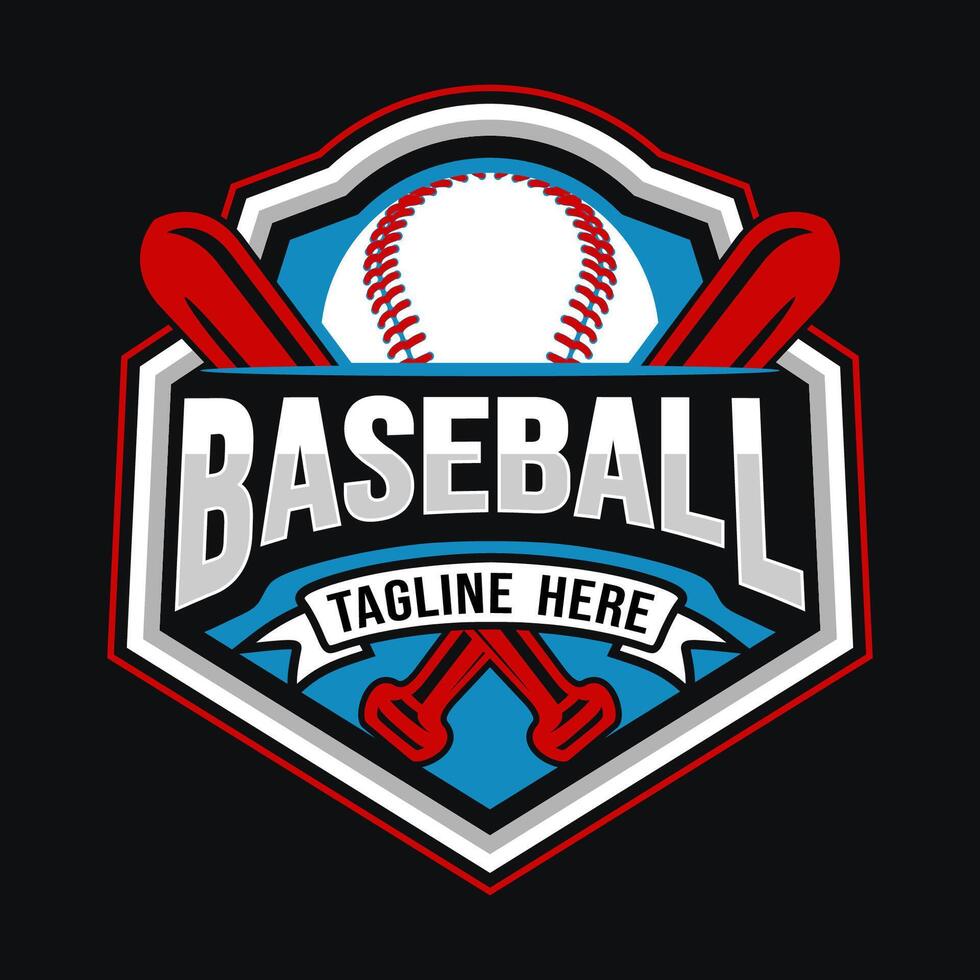 baseball logo. with vintage style. perfect for baseball teams vector