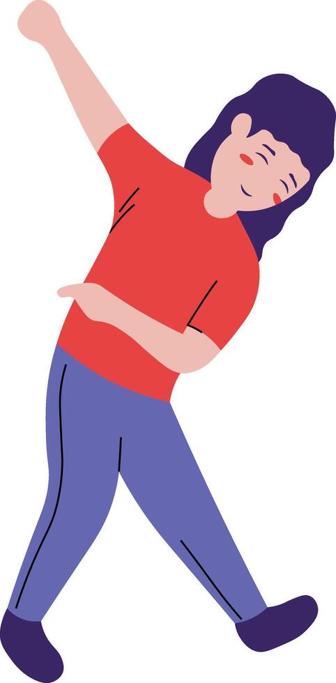Woman Street Dancer Character vector