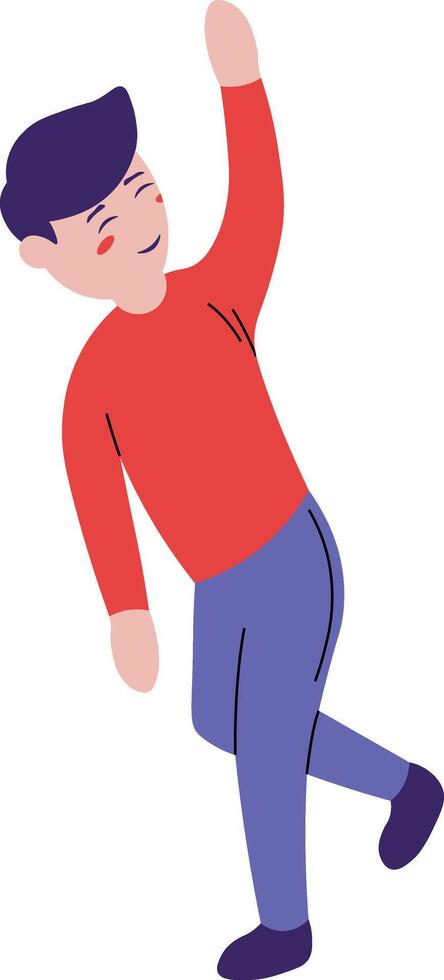 Street Dancer Illustration on White Background vector