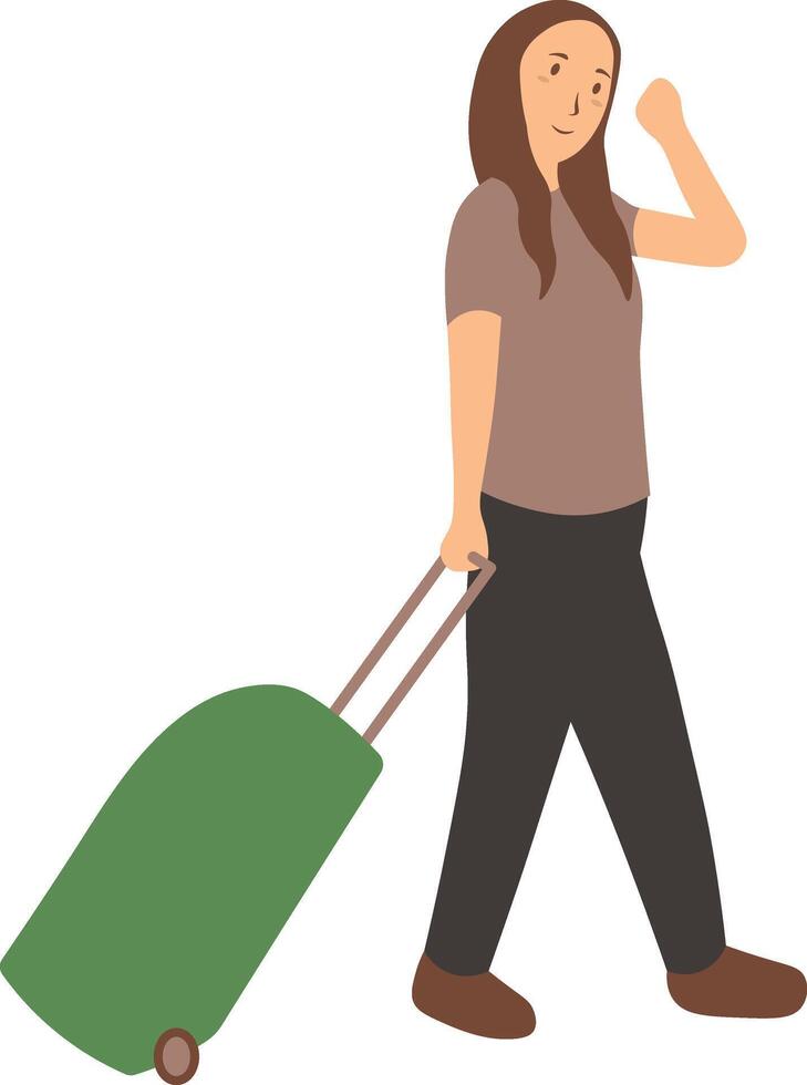 Women Tourist Illustration vector