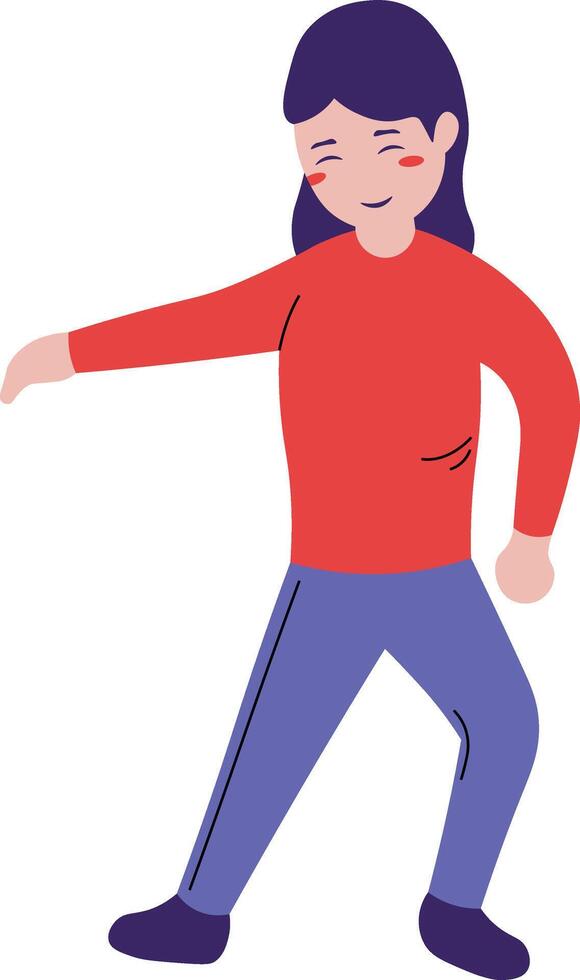 Woman Street Dancer Illustration vector