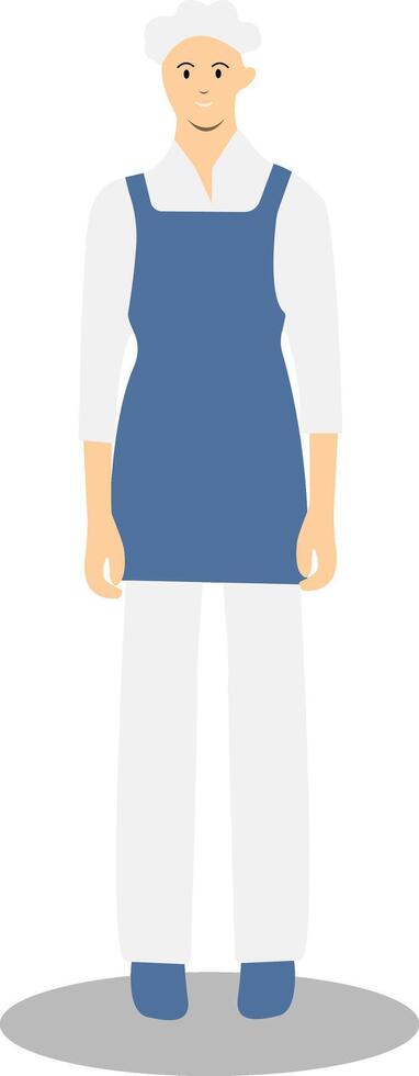 Male Chef with Apron vector
